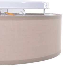 Mennyezeti Lámpák Beépített Taupe 30 cm Szövet E27