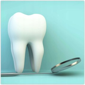 Poszterek 100x100 Fogászati tükör