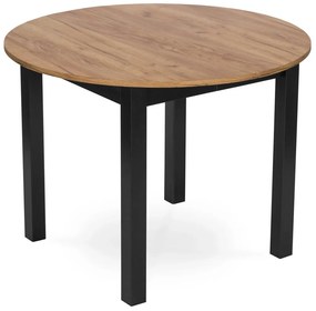 Bővíthető étkezőasztal 102–142 cm Craft tölgy / fekete színkombinációban – HARRY – ME-B-HARRY-DC-CZ-S