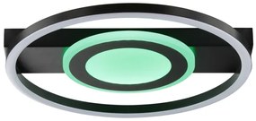 Brilliant -LED RGBW dimmelhető mennyezeti lámpatest MAUREEN LED/20W/230V 3000-6500K fekete+ távirányító