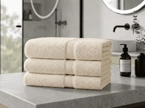 CLARYSSE ELEGANCE törölköző 60x110 cm krémszínű, 100% pamut