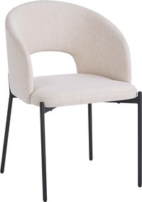 Étkezőszék, bézs/fekete, LONKA