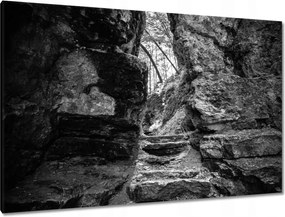 Festmények 120x80 Lépcsők Hegyek Sziklák