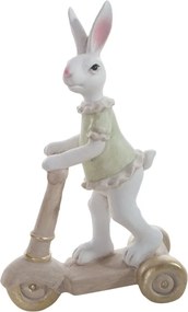 Húsvéti nyuszi figura 18X8X28 cm bézs Eurofirany