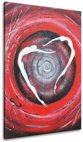 Gario Kézzel festett kép Testalkatok a piros körben Méret: 70 x 100 cm