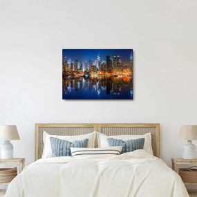 Manhattan képe éjjel (70x50 cm)