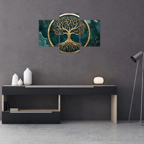 Kép – Márványban lévő arany életfa (90x60 cm)