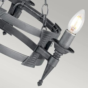 Elstead Lighting SAXON SAX3-BLK-SIL Csillár 3x60W/E14