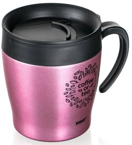 Banquet TAZZA 330 ml utazó termosz, rózsaszín