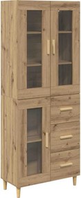 vidaXL Magasfiú fiókkal Artisan tölgy 69,5 x 34 x 180 cm Faanyag