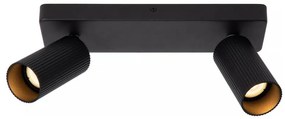 Lucide 09939/02/30 - CLUBS mennyezeti spotlámpa 2xGU10/40W/230V fekete