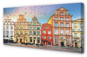 Canvas képek Gdańsk óvárosának épületek 125x50 cm