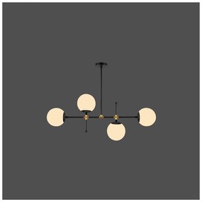 Kruva fekete függőlámpa, magasság 57 cm - Squid Lighting