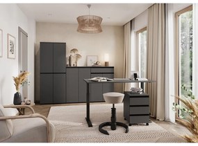 Antracitszürke ruhásszekrény 81x197 cm Bedano – Germania