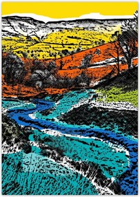 Poszterek A5 Pion Hegyi táj Tájkép