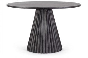 ORISSA BLACK kerek mangófa étkezőasztal - 120cm
