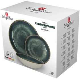 Berlinger Haus 18 részes porcelán étkészlet Matte Green zöld