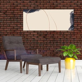 Kép - Bézs absztrakció (120x50 cm)