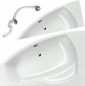 Balos Kád 170x115 Falra Szerelhető Sarokülőgarnitúra Akril Szifon