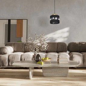 Csillár zsinóron HAVARD 1xE27/60W/230V fekete/sárgaréz