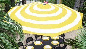 Fatboy "Stripesol" napernyő, napernyő alappal, 7 változat - Fatboy® Szín: sötétkék