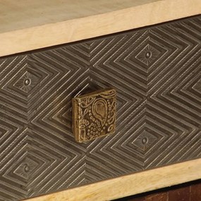 tömör mangófa TV-szekrény 120 x 30 x 40 cm