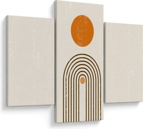 Kép - Barna ívek (90x60 cm)