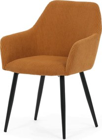 Étkezőszék sárga kordbársony kárpittal – DCH-V4009 YEL6