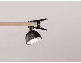 Fekete LED dimmelhető asztali lámpa csiptetővel (magasság 41 cm) Maxima – Trio