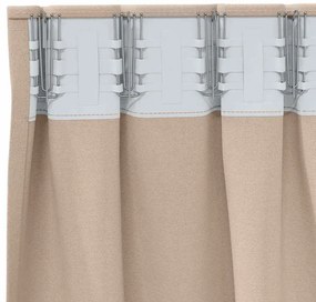 Függönyök függönyökkel 2 pcs Tópszínű 245x140cm Poliészter