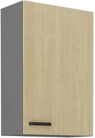 Felső konyheszekrény Scarmi 60 G-90 1F (Antracit + Herringbone scandi). 1049769