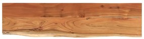 tömör akácfa téglalap alakú fali polc 80 x 20 x 3,8 cm