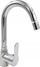 Konyhai Csaptelep Magas Forgatható 360° Mosogató Króm Perlátorral Asztali