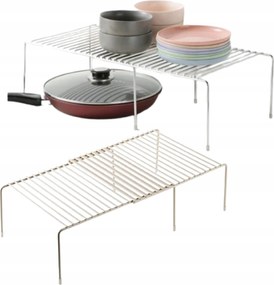 Beépíthető Polc Fehér Állítható Fém Konyhaszekrénybe 57 33 cm