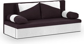 ROLO Háromszemélyes kinyitható kanapé Bordó/fehér