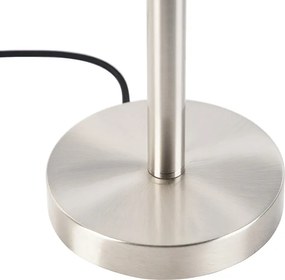 Acél asztali lámpa zöld árnyékolóval 25 cm - Simplo