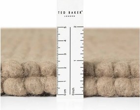 Natúr színű kézi szövésű gyapjú kerek szőnyeg ø 200 cm Richmond Diana – Ted Baker