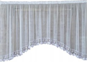 Kész függöny 400x180,ív,fátyol,gipsz15cm virág
