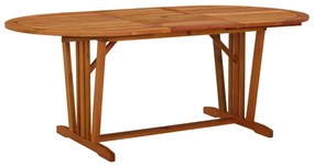 tömör eukaliptuszfa kerti asztal 200 x 100 x 75 cm