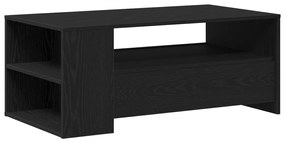 Fekete Tölgy Kávézó Asztal 102x55x43.5 cm Mérnöki Fából Készült