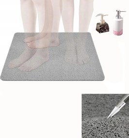 Fürdőszobaszőnyeg Csúszásgátló Kád Zuhany Szürke 80x80cm