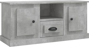 vidaXL betonszürke szerelt fa TV-szekrény 100 x 35,5 x 45 cm
