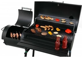 HECHT SENTINEL-MINOR Faszenes kerti grill, smoker, két tűztér