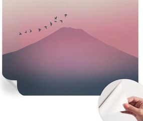 Öntapadós tapéta Divatos 3D fali ragasztóval Hegyi nyugat 312x219 cm