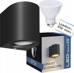 Kültéri kerti fali lámpa GU10 6W Led lámpa Homlokzati fali lámpa