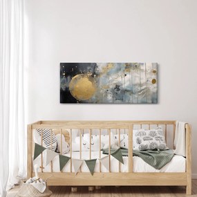 Kép - Absztrakció arany golyóval (120x50 cm)