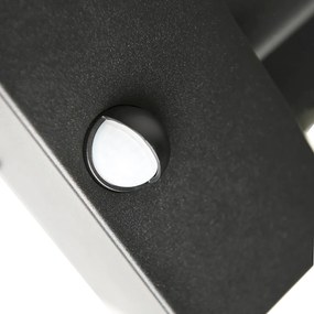 2 db-os kültéri fali lámpa készlet fekete mozgásérzékelővel - Rotterdam