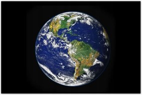 Poszterek 120x80 Föld Kilátás az űrből