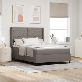Boxspring Ágy Matraccal és LED-del Bézs 140x190 cm Szövet
