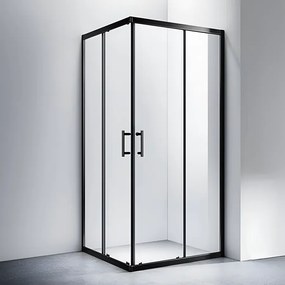 Motril Black zuhanykabin 100x100, 190cm, 6mm,, NANO